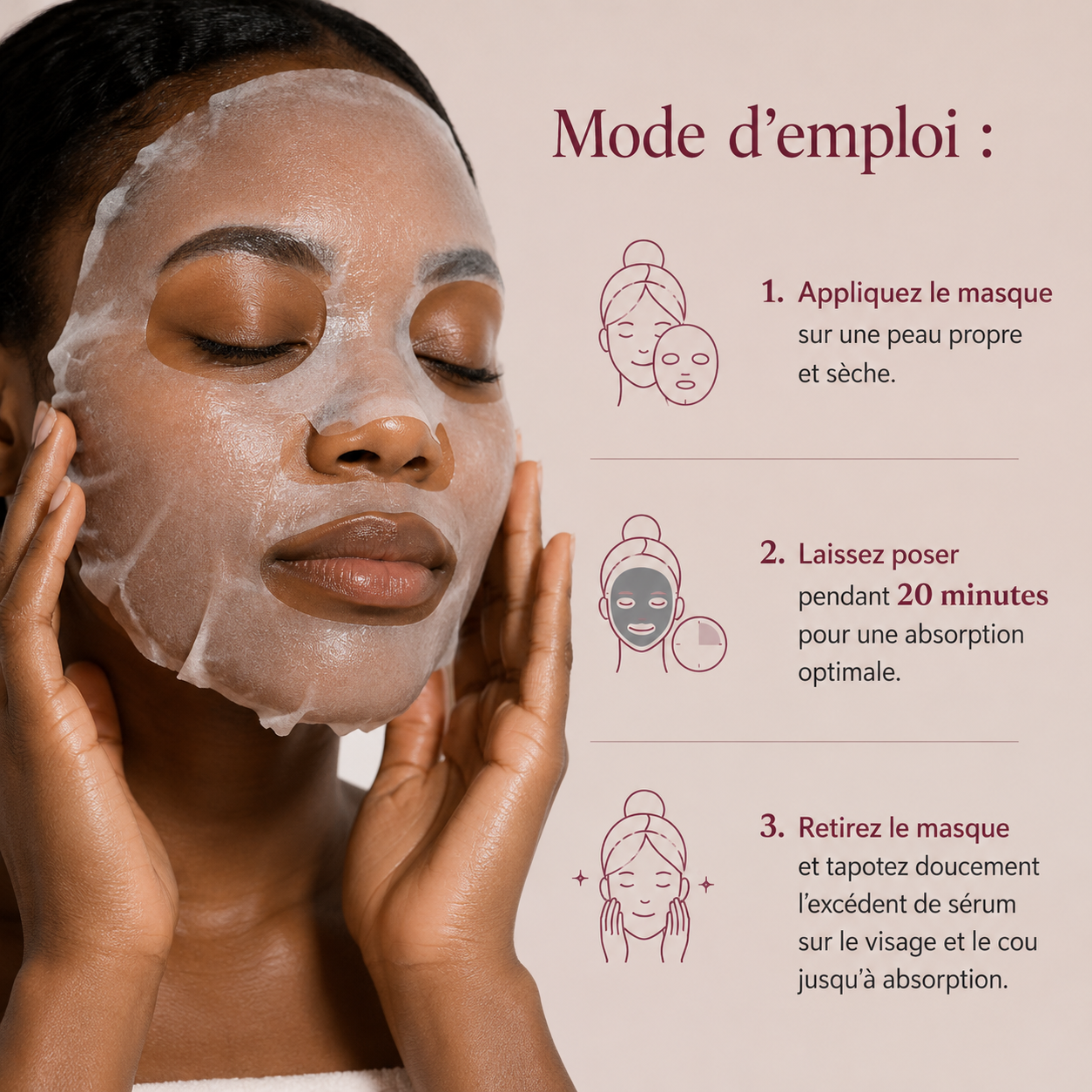 Pack Masques Peau Parfaite — Routine 30 Jours | 12 Masques Coréens